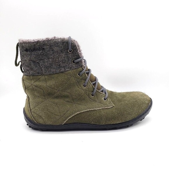 COLUMBIA Powder Summit Shorty Boots Fur Lined Green Waterproof (Women's US 8.5) - Picture 1 of 7